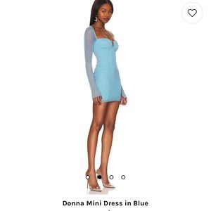DONNA MINI DRESS IN BLUE size small